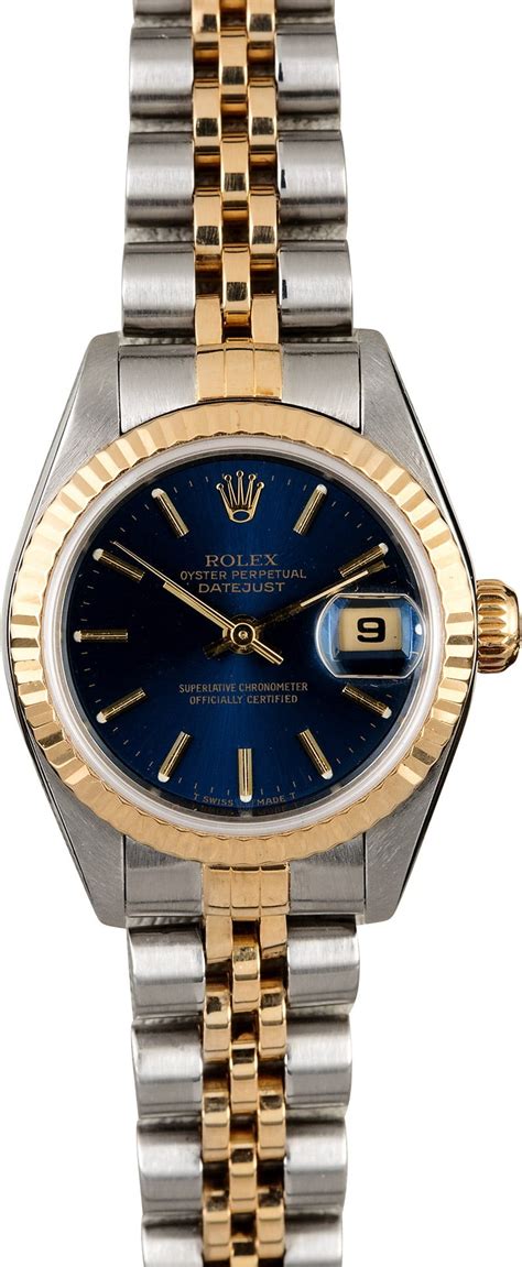 rolex ladies datejust 79173 blue